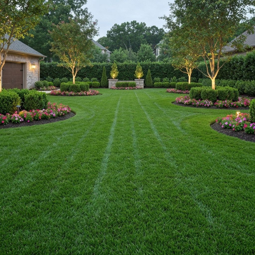 Beautiful maintained lawn