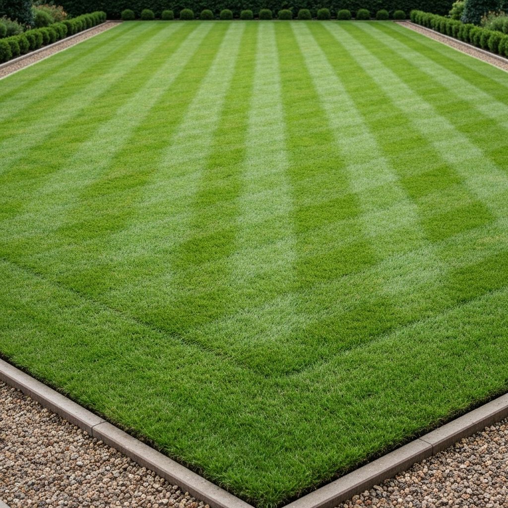 Manicured lawn